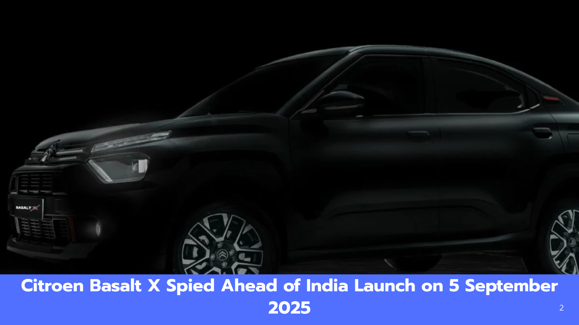 Citroen Basalt X Spied Ahead of India Launch on 5 September 2025