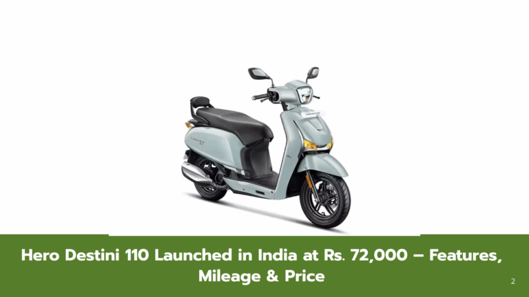 Hero Destini 110 Price, Specs, Colours & Mileage – ZX Cast Disc at Rs. 79,000