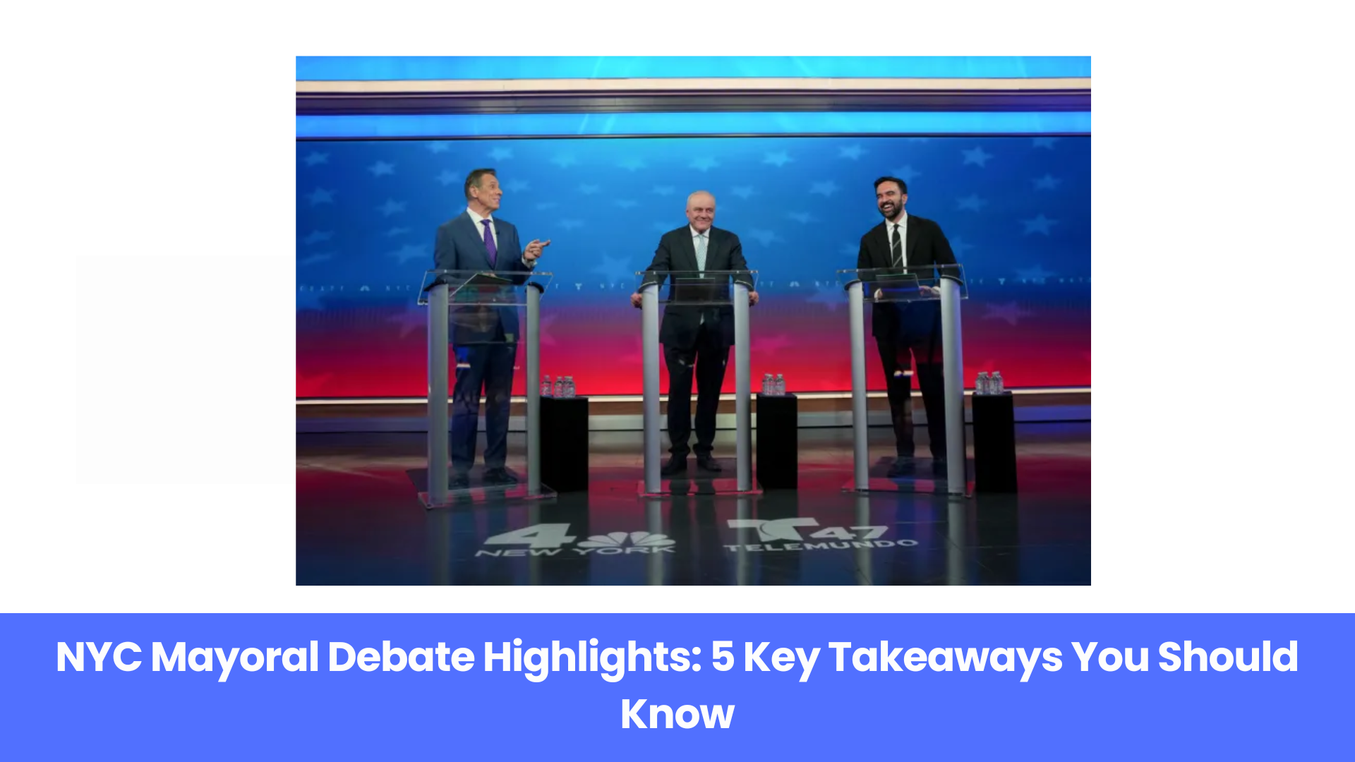 Zohran Mamdani vs Andrew Cuomo: What Happened in the NYC Debate