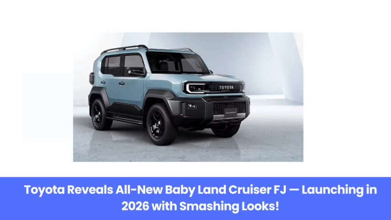 Toyota Reveals All-New Baby Land Cruiser FJ — Launching in 2026 with Smashing Looks!