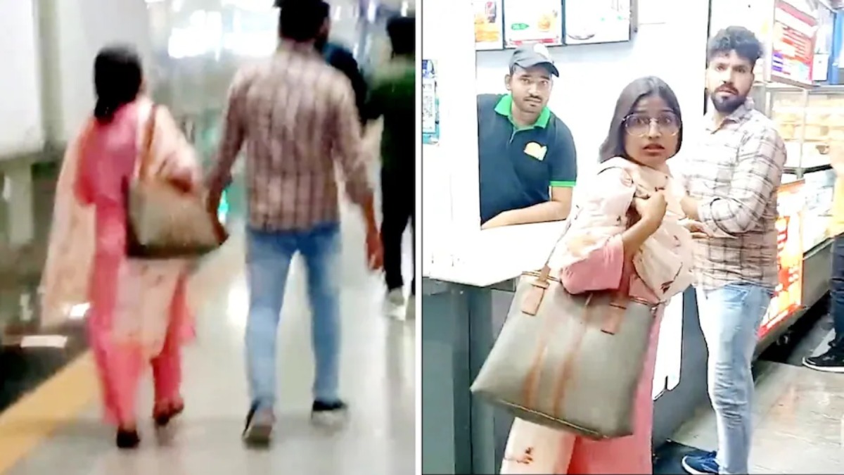 Karwa Chauth Chaos in Indore: Woman Busts Husband With Girlfriend, Public Drama Caught on Camera