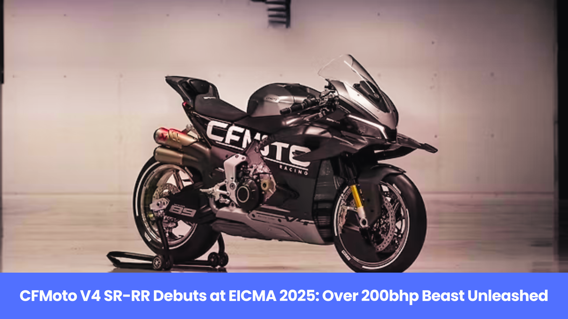 CFMoto V4 SR-RR Debuts at EICMA 2025: Over 200bhp Beast Unleashed