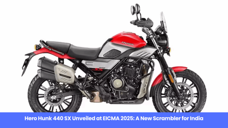 Hero Hunk 440 SX Unveiled at EICMA 2025: A New Scrambler for India