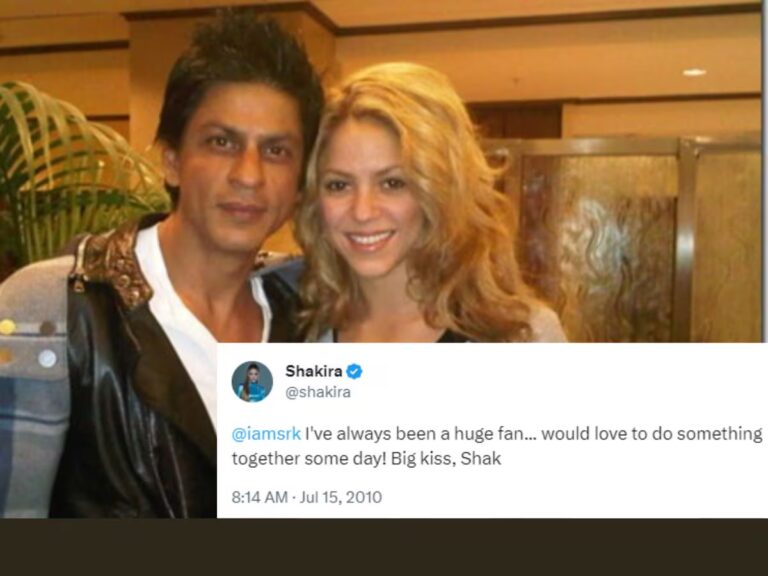 GLOBAL STAR SHAKIRA’S OLD TWEET ABOUT SHAH RUKH KHAN GOES VIRAL AGAIN