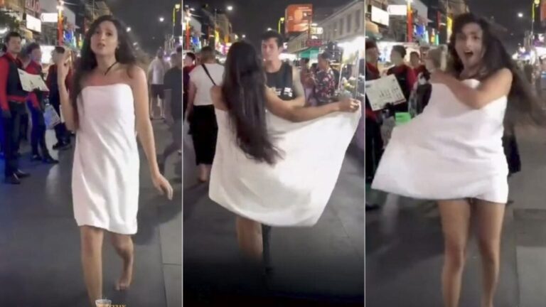Indian Tourist’s Viral Towel Dance Abroad Starts Debate Over Public Behaviour And Social Media Trends