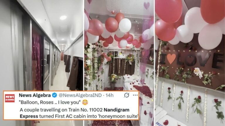Railways Respond After Couple Decorates First AC Train Coach With Honeymoon Theme, Inquiry Ordered