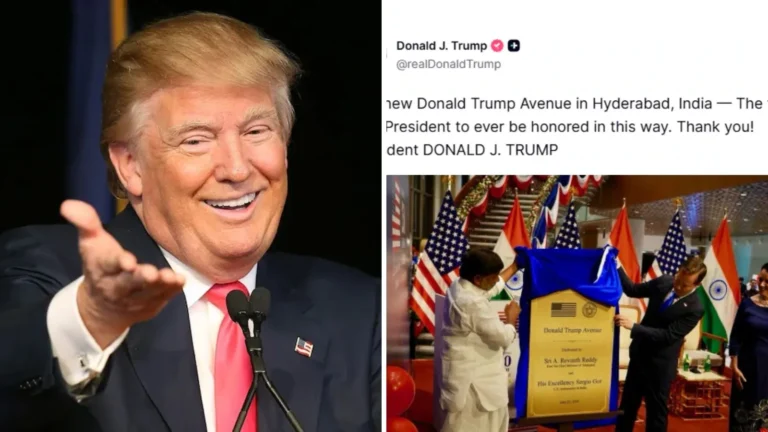 Trump Reacts After Hyderabad Renames Road as ‘Donald Trump Avenue’, Calls It a Great Honour