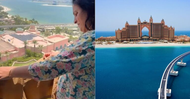 Indian Mom Dries Clothes On Balcony Of Dubai’s Atlantis, The Palm; Hotel’s Reply Goes Viral