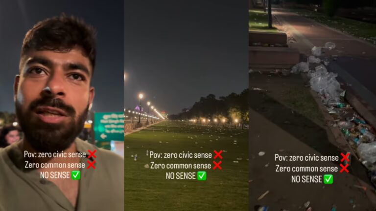 India Gate Covered In Trash After Visitors Leave: Delhi Man’s Video Sparks Anger