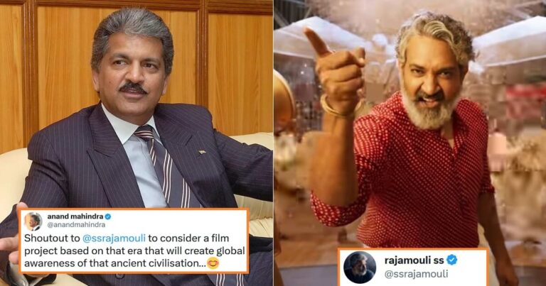 SS Rajamouli Responds To Anand Mahindra’s Request To Direct A Movie Based On Indus Valley Civilization