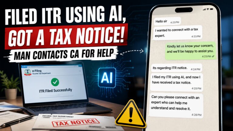 Mumbai CA Claims Man Received Tax Notice After Filing ITR With AI; Internet Says ‘Yeh Toh Trailer Hai’