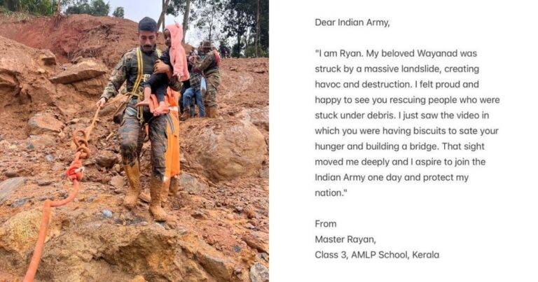 Indian Army’s Heartwarming Reply To Kerala Schoolboy’s Letter Wins Hearts Online