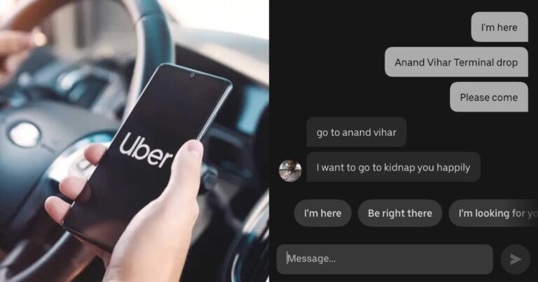 Uber Responds After Driver Texts ‘I Want To Kidnap You’ To Woman In Gurugram