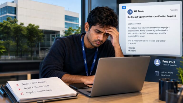 Wipro Employee Rejects 3 Project Offers, Gets HR Email Seeking Explanation: ‘I’m Scared’