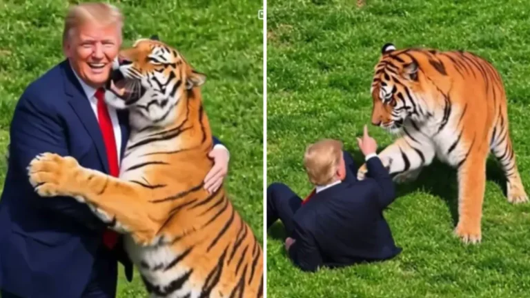 Trump Faces Backlash Over AI Tiger Video After Fatal UK Wildlife Park Attack