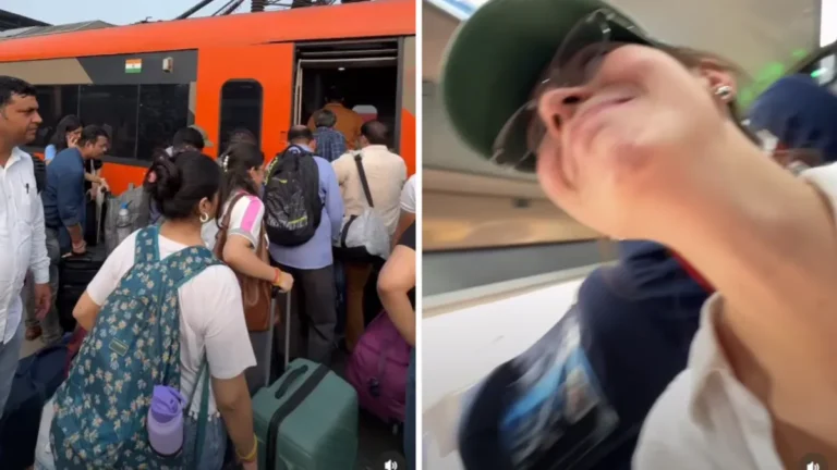 ‘It Felt Like The Hunger Games’: Lithuanian Tourist Shares Her First Vande Bharat Express Experience in India